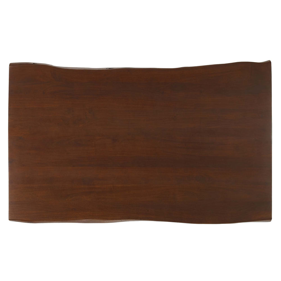 Coir 60" Live Edge Acacia Wood Acacia Wood Dining Table in Black Walnut