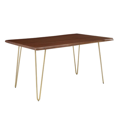 Ardor 60" Live Edge Acacia Wood Acacia Wood Dining Table by Furniture For America