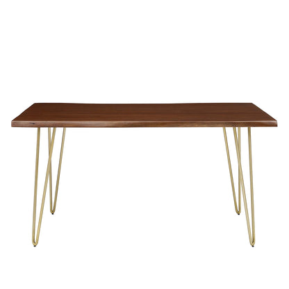 Ardor 60" Live Edge Acacia Wood Acacia Wood Dining Table by Furniture For America