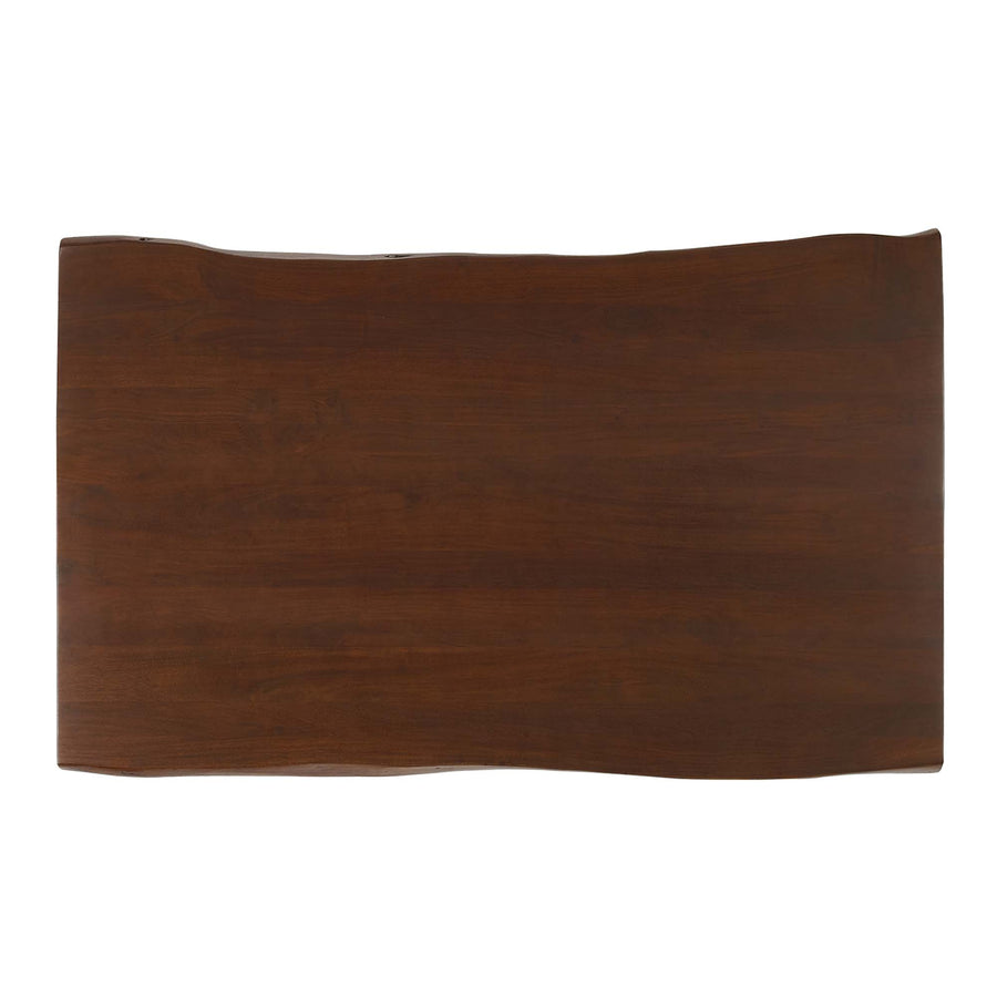 Coir 60" Live Edge Acacia Wood Acacia Wood Dining Table in Gold Walnut