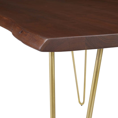Ardor 60" Live Edge Acacia Wood Acacia Wood Dining Table by Furniture For America
