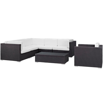 Corona 7 Piece Outdoor Patio Sectional Set by Furniture For America