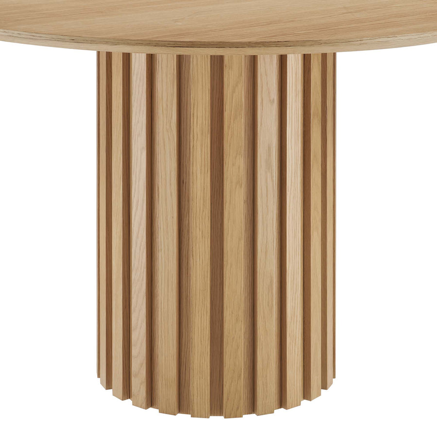 Quintessa 47" Round Dining Table in Oak
