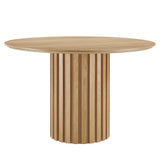 Quintessa 47" Round Dining Table in Oak