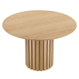 Quintessa 47" Round Dining Table in Oak