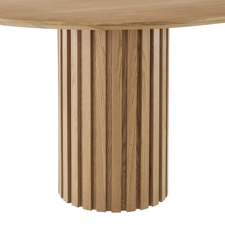 Quintessa 95" Oval Dining Table in Oak