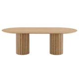 Quintessa 95" Oval Dining Table in Oak