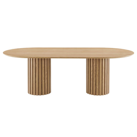 Senja 95" Oval Dining Table in Oak