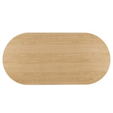 Quintessa 95" Oval Dining Table in Oak