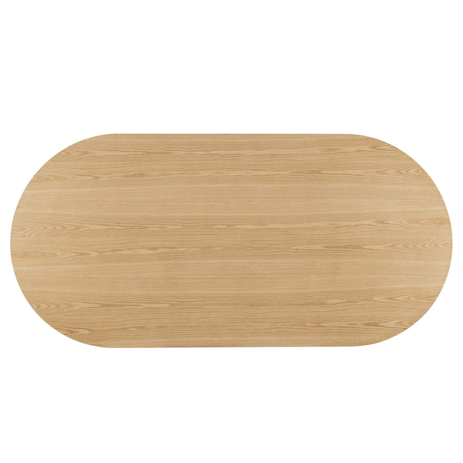 Quintessa 95" Oval Dining Table in Oak