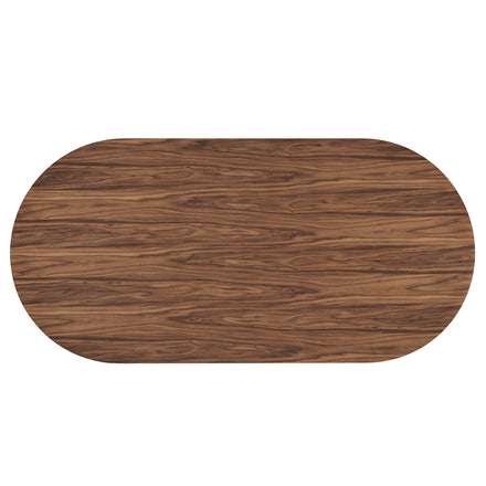 Senja 95" Oval Dining Table in Walnut