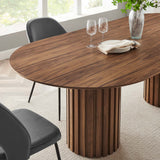 Quintessa 95" Oval Dining Table in Walnut