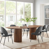Quintessa 95" Oval Dining Table in Walnut