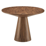 Barrel 75" Oval Dining Table in Walnut