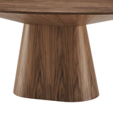 Barrel 75" Oval Dining Table in Walnut