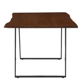 Verdelho 60" Live Edge Acacia Wood Acacia Wood Dining Table in Black Walnut