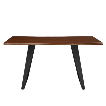 Viggo 60" Live Edge Acacia Wood Acacia Wood Dining Table by Furniture For America