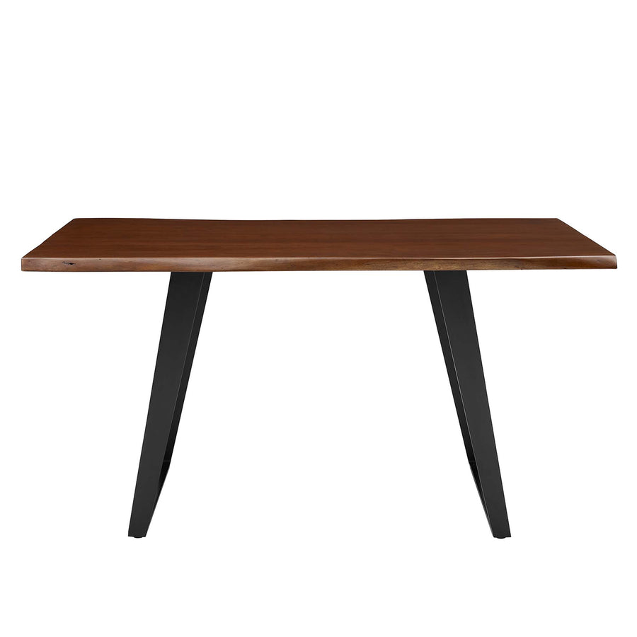 Verdelho 60" Live Edge Acacia Wood Acacia Wood Dining Table in Black Walnut