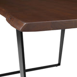 Verdelho 60" Live Edge Acacia Wood Acacia Wood Dining Table in Black Walnut