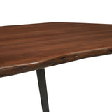 Verdelho 60" Live Edge Acacia Wood Acacia Wood Dining Table in Black Walnut
