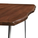 Verdelho 60" Live Edge Acacia Wood Acacia Wood Dining Table in Black Walnut