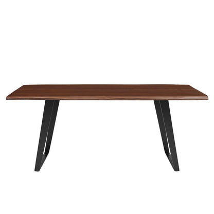 Viggo 74" Live Edge Acacia Wood Dining Table by Furniture For America