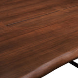 Verdelho 74" Live Edge Acacia Wood Dining Table in Black Walnut