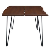 Coir 74" Live Edge Acacia Wood Acacia Wood Dining Table in Black Walnut