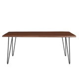 Coir 74" Live Edge Acacia Wood Acacia Wood Dining Table in Black Walnut