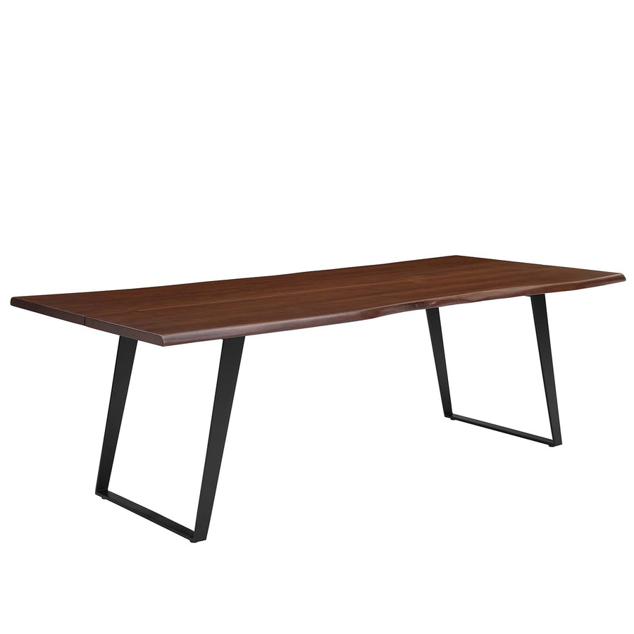 Verdelho 96" Live Edge Acacia Wood Acacia Wood Dining Table in Black Walnut