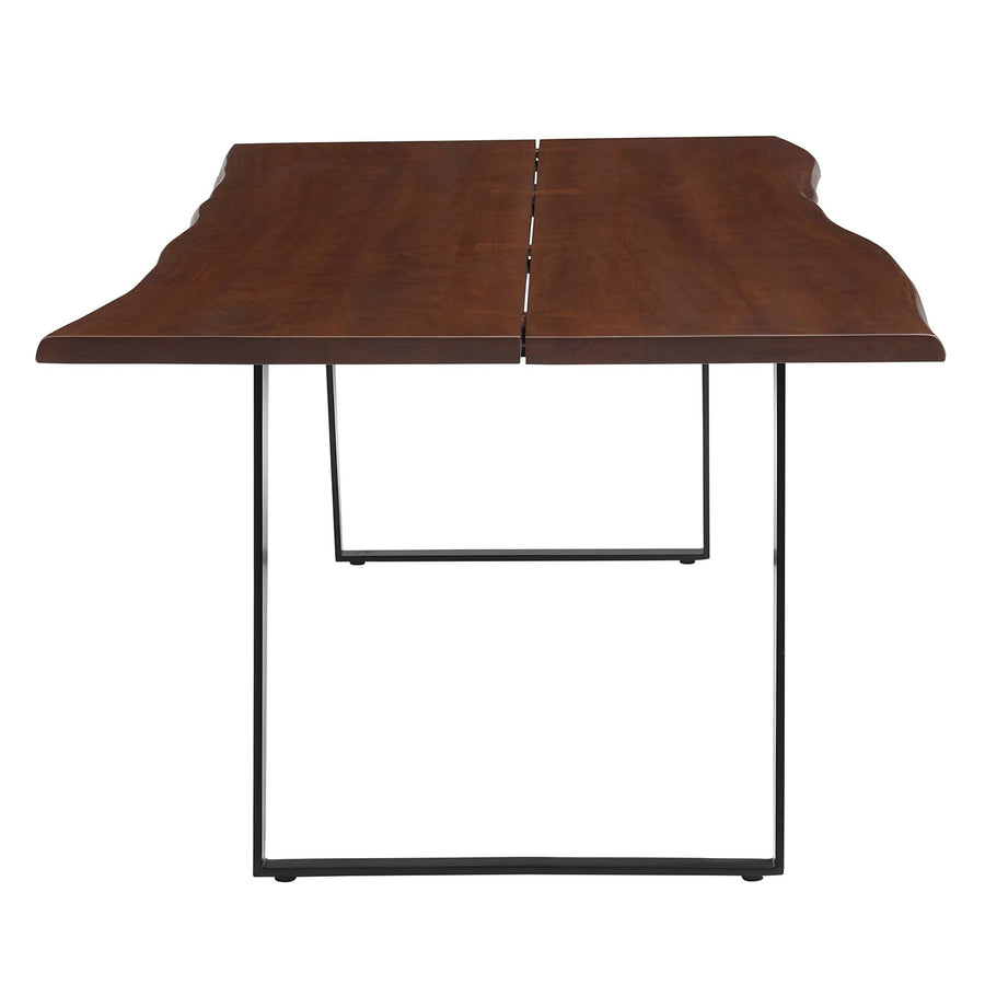 Verdelho 96" Live Edge Acacia Wood Acacia Wood Dining Table in Black Walnut