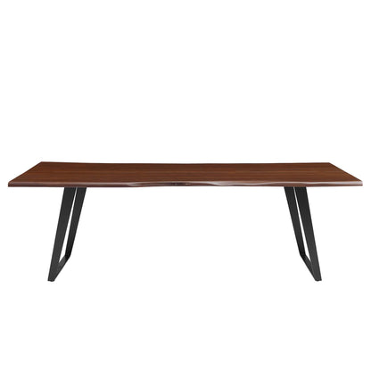 Viggo 96" Live Edge Acacia Wood Acacia Wood Dining Table by Furniture For America