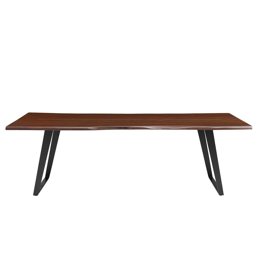 Verdelho 96" Live Edge Acacia Wood Acacia Wood Dining Table in Black Walnut