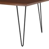 Coir 96" Live Edge Acacia Wood Acacia Wood Dining Table in Black Walnut