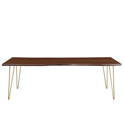Ardor 96" Live Edge Acacia Wood Acacia Wood Dining Table by Furniture For America