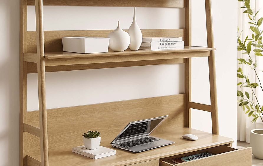 Finch Office Desk in Oak