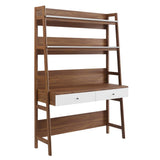 Finch Office Desk in Walnut White