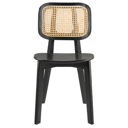 Habitat Wood Dining Side Chair Set of 2 by Furniture For America