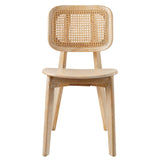 Lucian Wood Dining Side Chair Set of 2 in Gray
