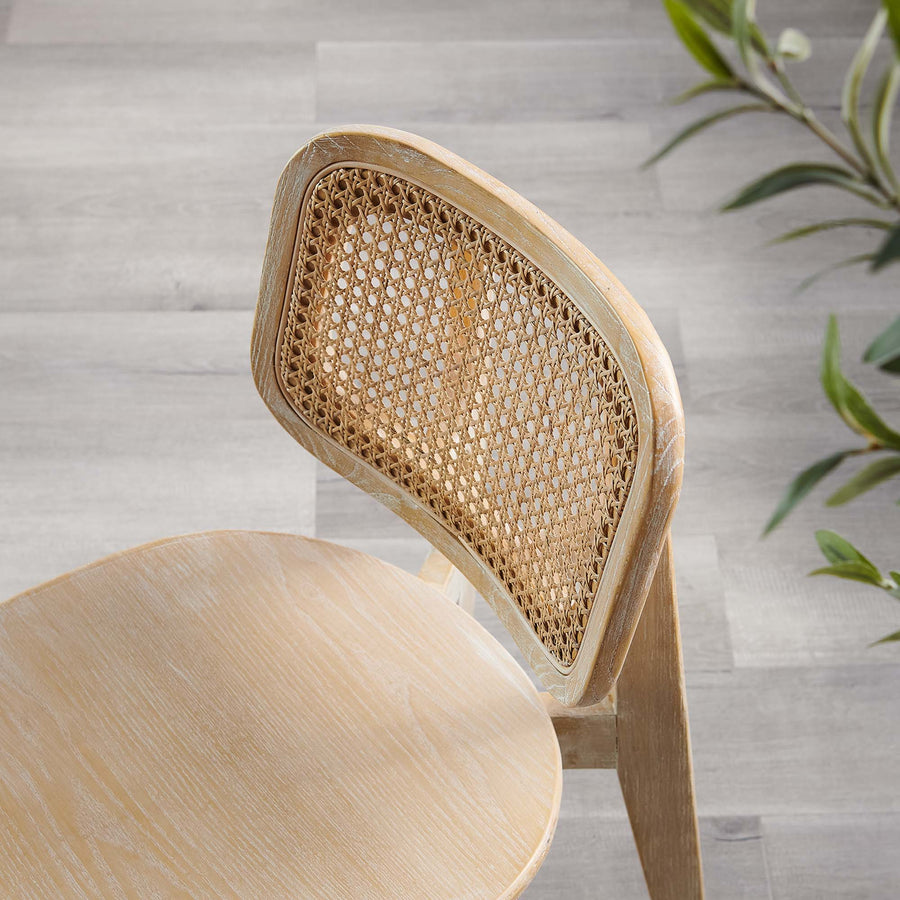 Lucian Wood Dining Side Chair Set of 2 in Gray