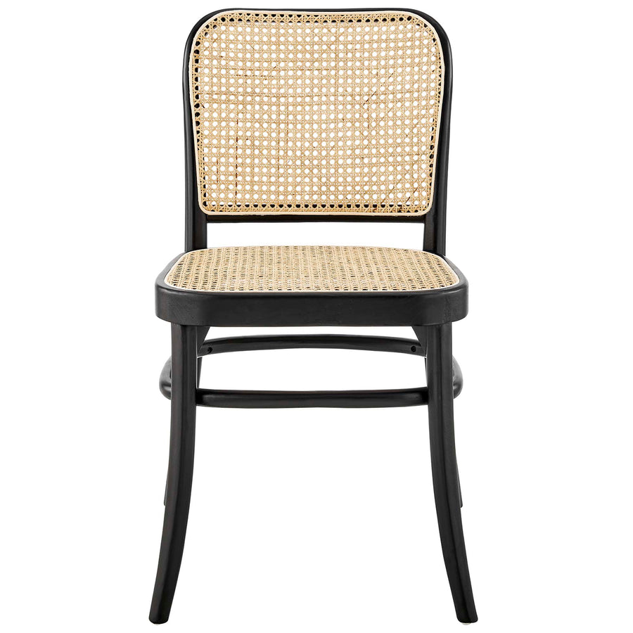 Malvasia Wood Dining Side Chair Set of 2 in Black