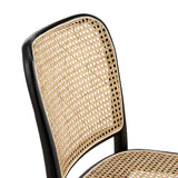 Malvasia Wood Dining Side Chair Set of 2 in Black