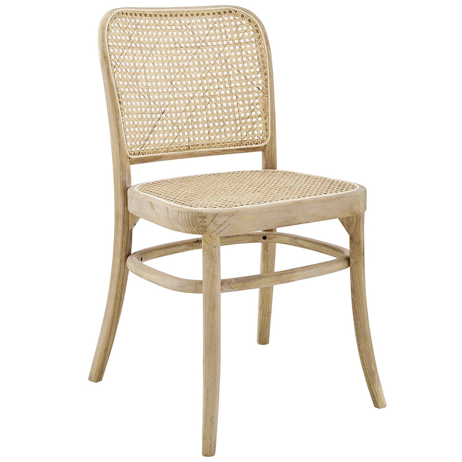 Malvasia Wood Dining Side Chair Set of 2 in Gray