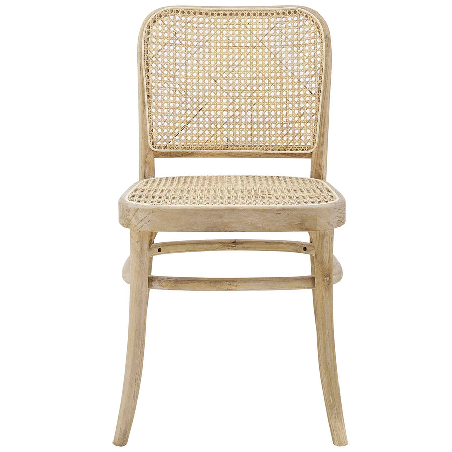 Malvasia Wood Dining Side Chair Set of 2 in Gray
