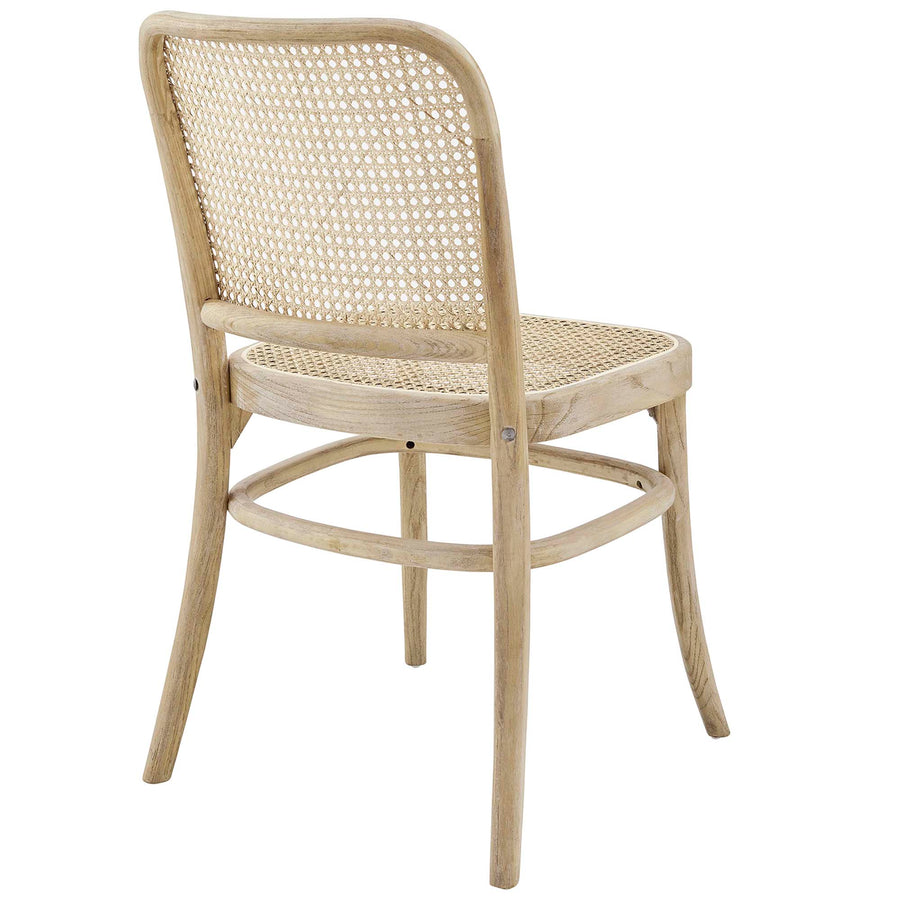 Malvasia Wood Dining Side Chair Set of 2 in Gray