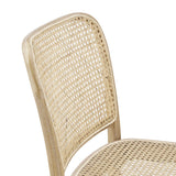 Malvasia Wood Dining Side Chair Set of 2 in Gray