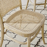 Malvasia Wood Dining Side Chair Set of 2 in Gray