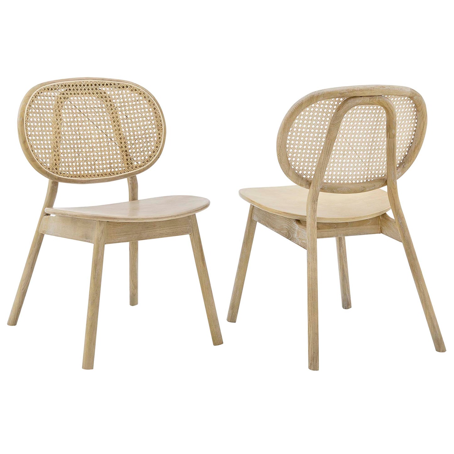 Malina Wood Dining Side Chair Set of 2 by Furniture For America