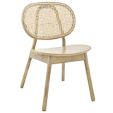 Ivor Wood Dining Side Chair Set of 2 in Gray