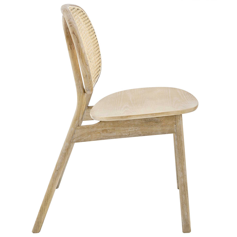 Ivor Wood Dining Side Chair Set of 2 in Gray
